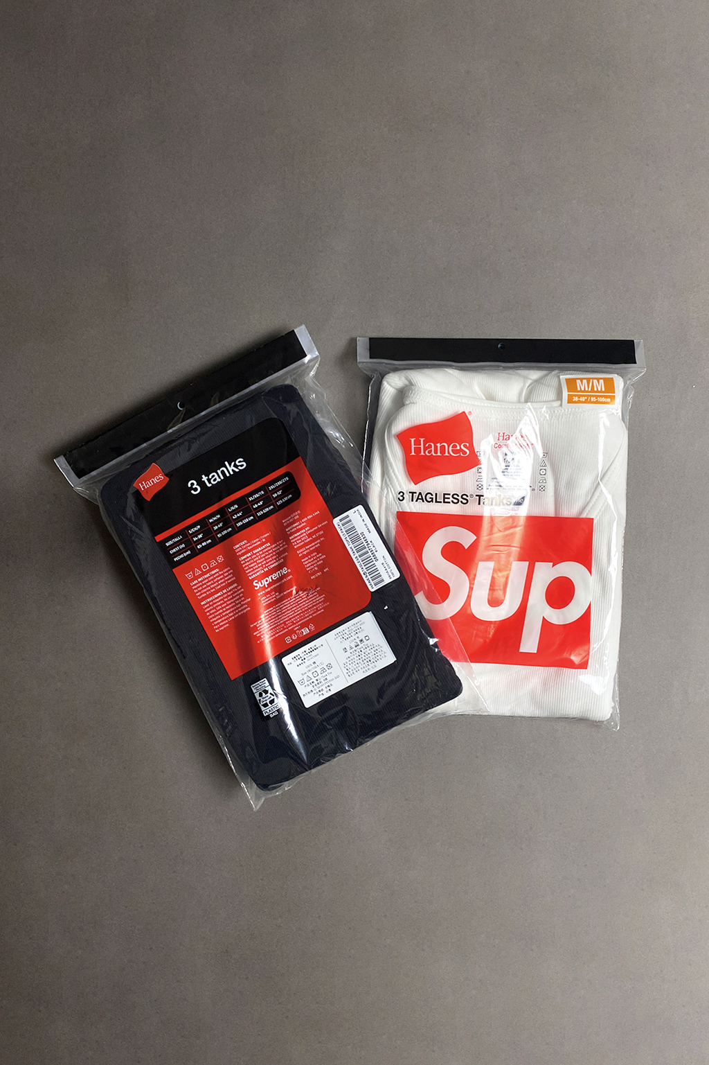Pack de 3 Regatas Supreme x Hanes preta